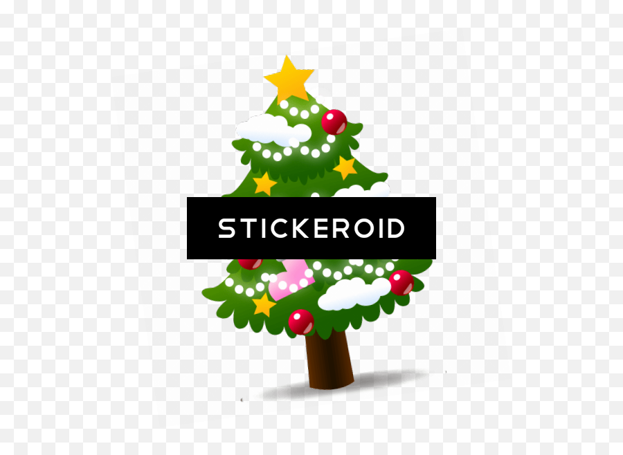 Large Xmas Tree Emoji Transparent Png - Christmas Day,What Happened To The Christmas Tree Emoji