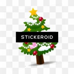 Large Xmas Tree Emoji Transparent Png - Christmas Day,What Happened To The Christmas Tree Emoji