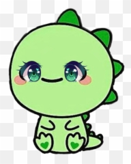 Dino Babydino Dinosaur Cute Emoji Sticker By Carazmatic - Dinosaur Cute Kawaii Cartoon Drawings,Cute Emoji