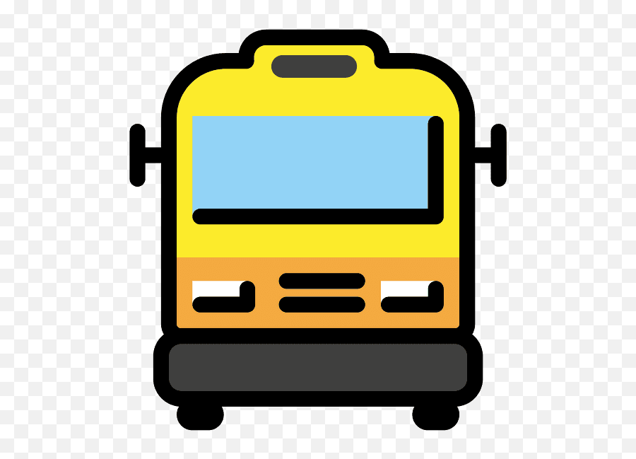 Oncoming Bus Emoji Clipart - Commercial Vehicle,Bus Emoji