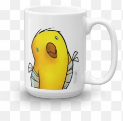 Broken Winged Bird Mug Emoji,Coffee Iv Emoticon