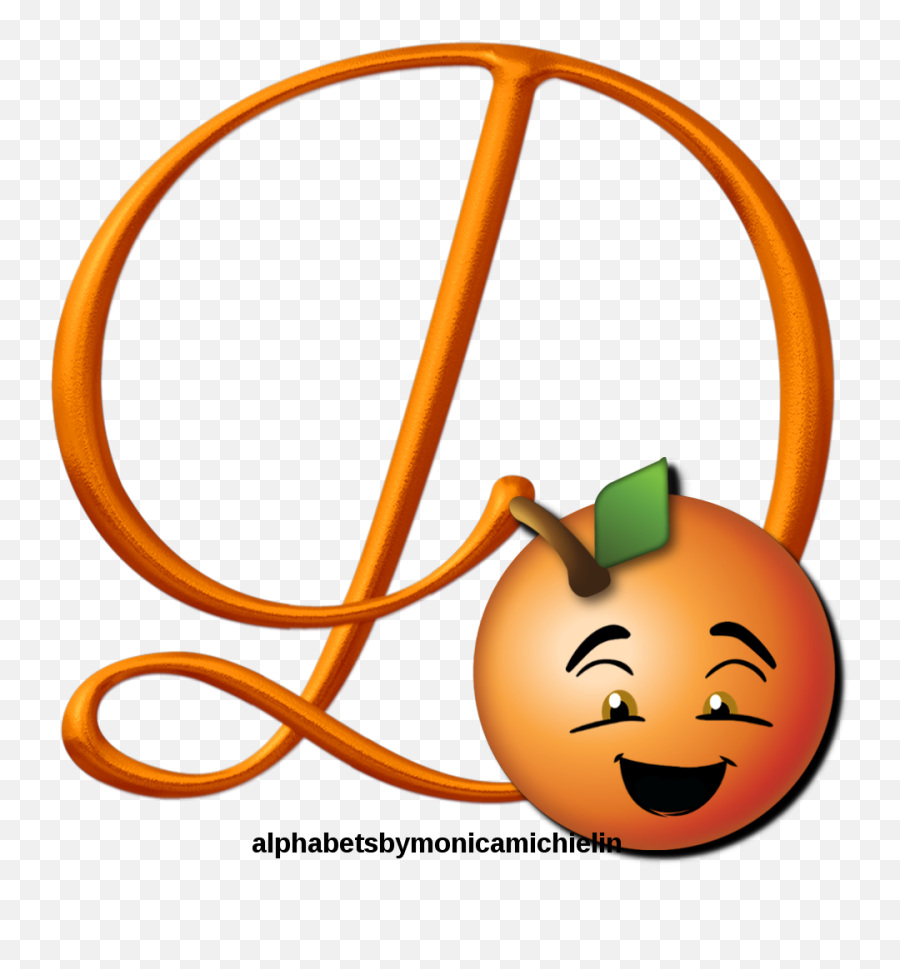 Monica Michielin Alphabets Orange Fruit Smile Alphabet - Happy Emoji,Orange Fruit Emoji