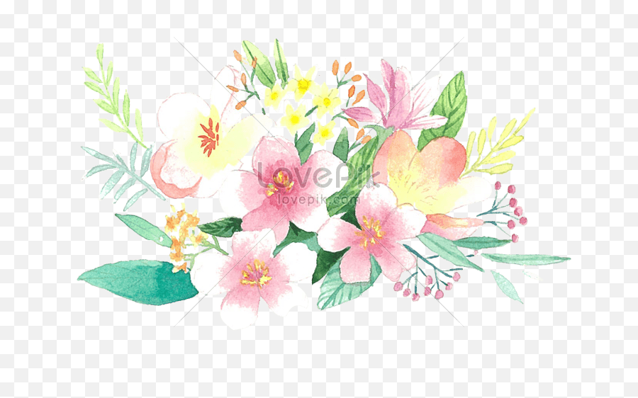 Watercolor Flower Border Illustration Imagepicture Free Emoji,Pretty Emotion Borders
