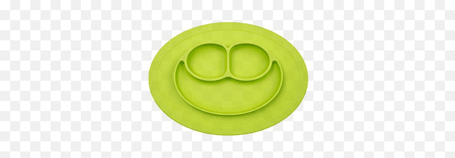 Mini Mat Verde - Piatto Ventosa Emoji,Emoticon Bimbo