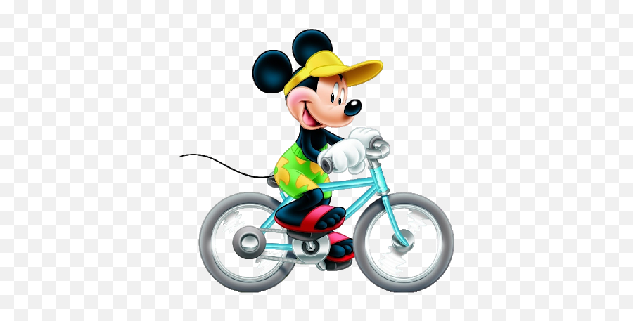 Mickey Mouse Riding Bicycle Png Official Psds Emoji,Bike Rider Emoji