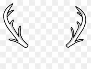 Gacha Life Deer Horns Clipart - Line Art Emoji,Purple Horned Emoji