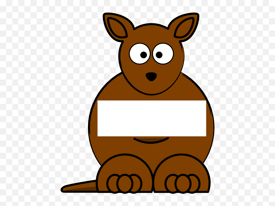 Brown Sightword Kangaroo Clip Art At Vector Clip Art - Clipartix Kangaroo Clipart Brown Emoji,Roo Panda Emoji
