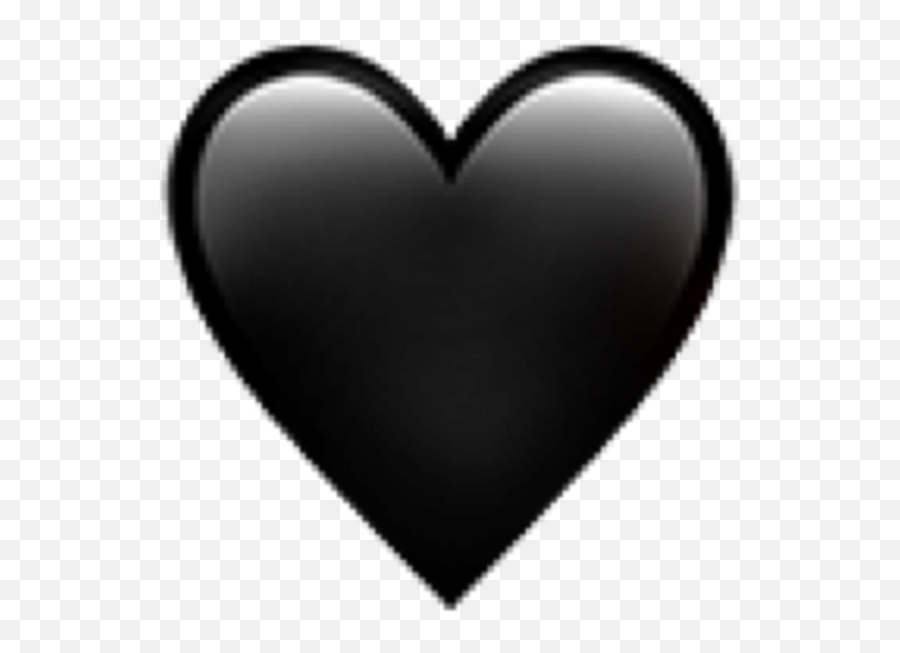 Emoji - Black Heart Emoji Transparent,Black Emoji