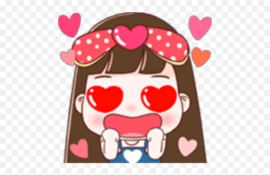 Momo Girl Emoji Stickers For Whatsapp - Happy,Girl Emoji
