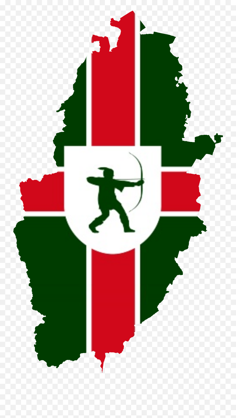 Nottinghamshire - Nottinghamshire County Flags Emoji,St Georges Flag Emoji