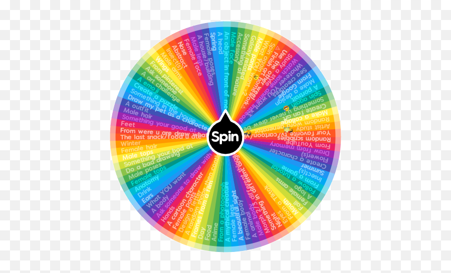 What To Draw - Spin Wheel Match Types Emoji,Cartoon Emoji Pants