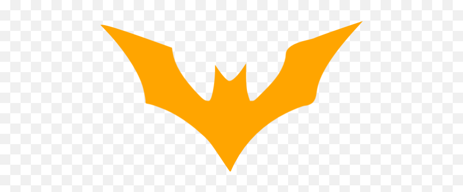 Orange Batman 15 Icon - Logo Batman Beyond Tattoo Emoji,Batman Symbol Emoticon