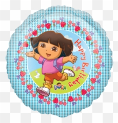 Licensed Character Foil Helium Balloons - Dora The Explorer Balloons Emoji,Emoji Balloons For Sale