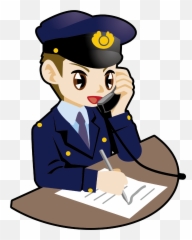12 - Call Police Png Clipart Full Size Clipart 1671039 Police Phone Call Cartoon Emoji,Police Emoji