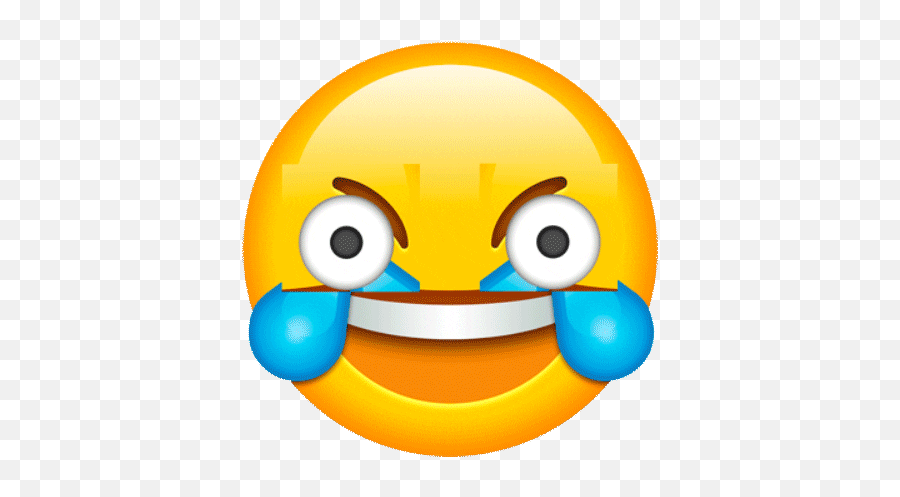 Laughing Emoji Meme Gif - Open Eye Laughing Emoji Png,Gif Emoji Wallpaper