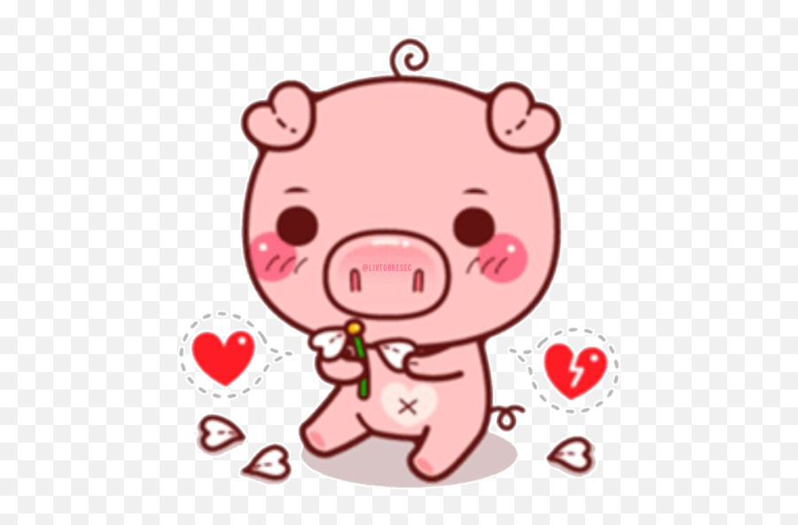 Sticker Maker - Pink Pig Pigma Sticker Emoji,Emojis Ios Pig