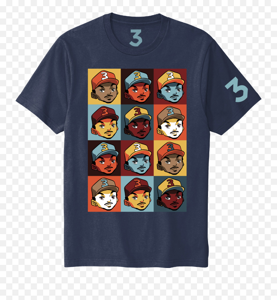 Chance Repeat Navy Tee Emoji,Emoticon Chance