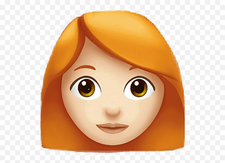 Emojis Emoji Pelirroja Sticker - Red Hair Emoji,Redhead Emojis 2018