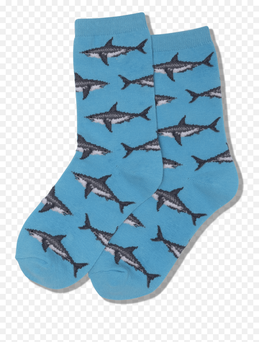 Kids Great White Sharks Socks - Bird Emoji,Why Is The Shark Facebook Emoticon Gone?