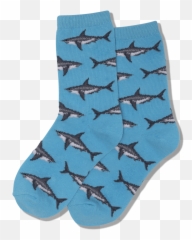Kids Great White Sharks Socks - Bird Emoji,Why Is The Shark Facebook Emoticon Gone?