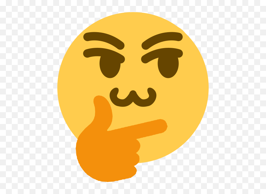Emojis Emoticonos - Thinking Face Meme Emoji,Discord Smug Emojis