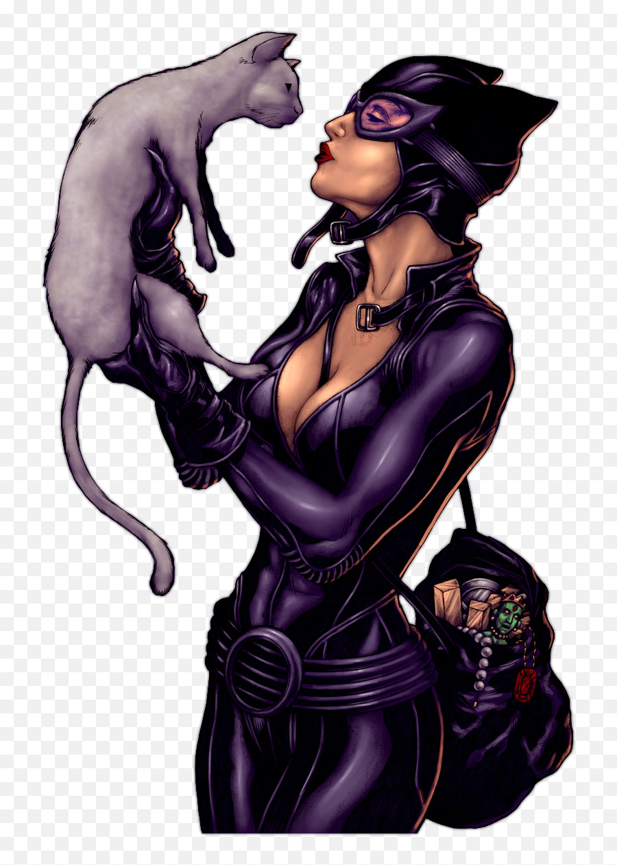Cat Woman - Comic Catwoman Png Emoji,Cat Emotions Comic