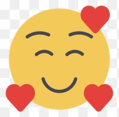 Smiling Face With Heart Flat Emoji Icon - Happy,How Make Blowing Kiss Heart Emoji