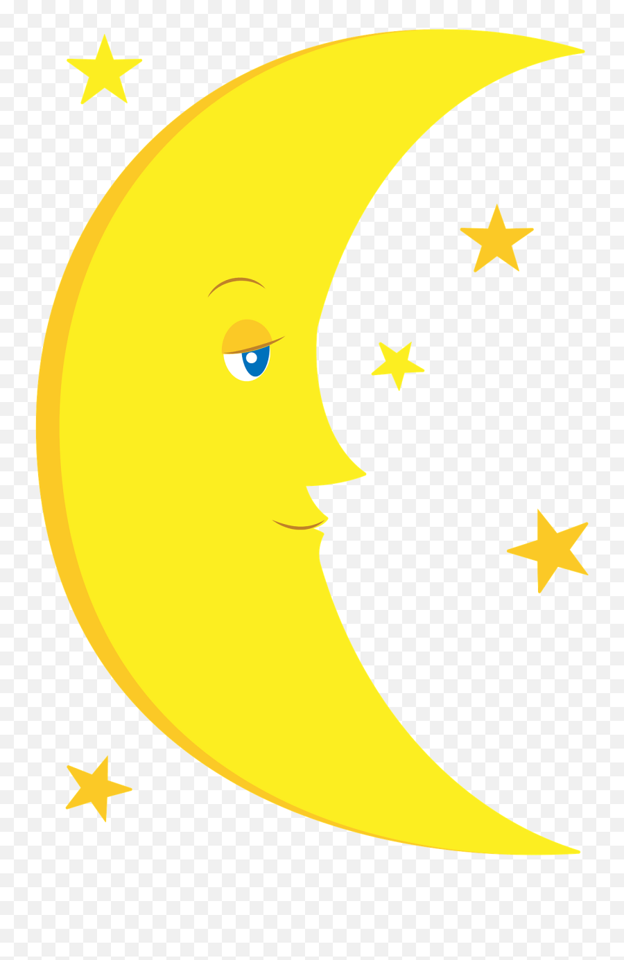 Half Moon Clipart Free Download Transparent Png Creazilla - All White Sweet 16 Party Ideas Emoji,Half Emoji