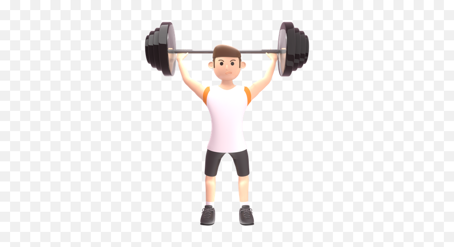 Premium Sportsman 3d Download In Png Obj Or Blend Format - Barbell Emoji,Weight Emoji Transparent