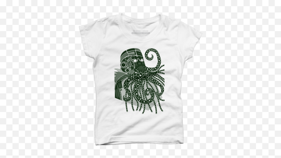 Monster Girlu0027s T - Shirts Design By Humans Emoji,Octopus Dancing Emoji