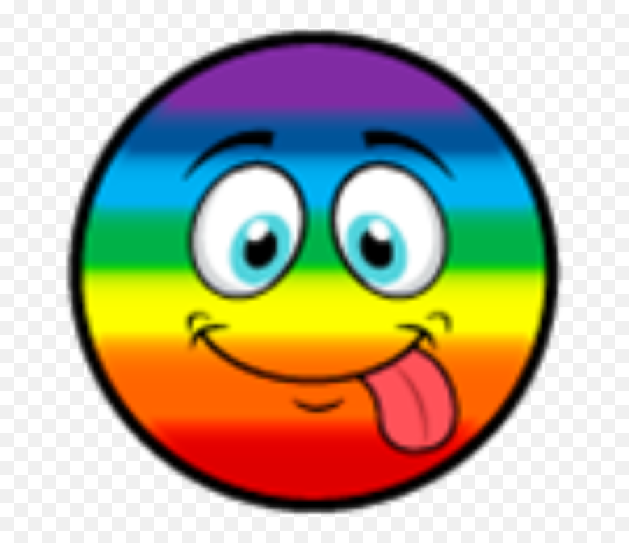 Rainbow Cheeky Emoji,Facebook Rainbow Icon Emoticon