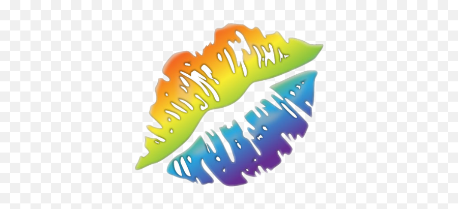 Rainbow Kiss Emoji 238437486017212 By Munchkinlee,Kiss Mark Emoji