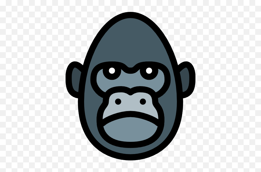 Gorilla - Free Animals Icons Emoji,Email Emojie