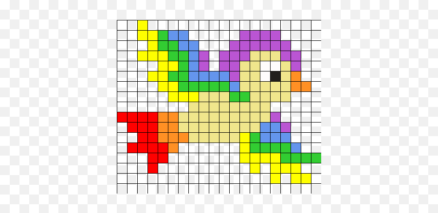 Rainbowbird By Arikatt On Kandi Patterns Pixel Art - Minecraft Rebelen Logo Star Wars Emoji,Perler Bead Emoji Template