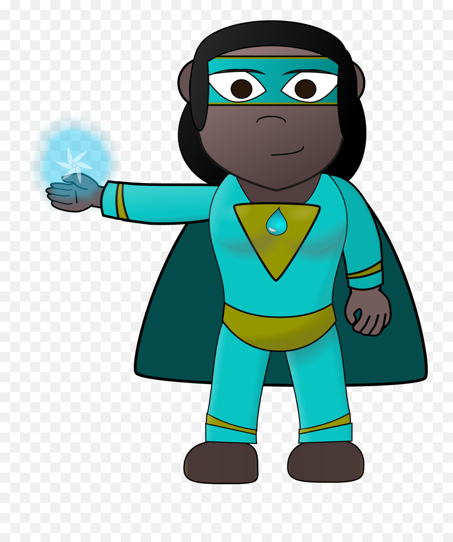 Aqua Hero Clipart Free Download Transparent Png Creazilla - Cartoon Boy Superhero Drawings Emoji,Hero Emoji