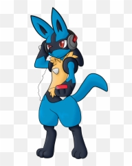 Lucario With Hearing Aids By Richy - Lucario Png Emoji,Lucario Emoji