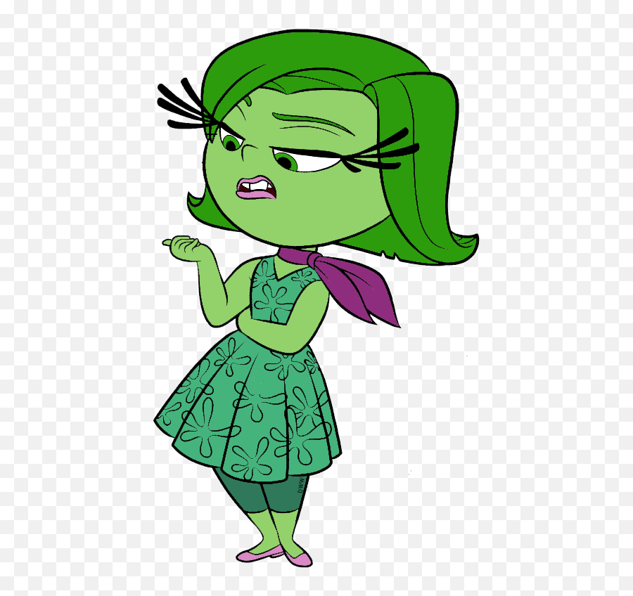 Disgust Cartoon Animated - Disgust Inside Out Clipart Emoji,Emotion Cartoon