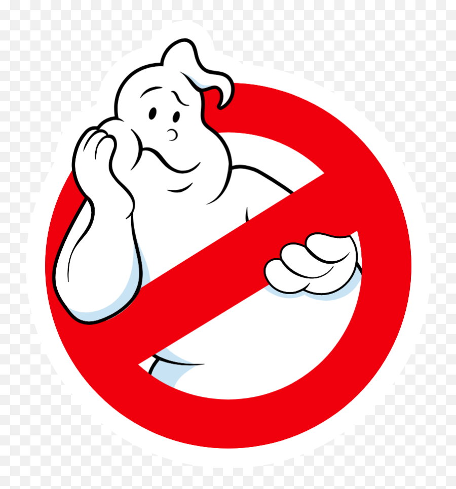Ghostbusters Logo Bored Ghost Sticker - Ghostbusters Logo Emoji,Ghost Emoji Sticker