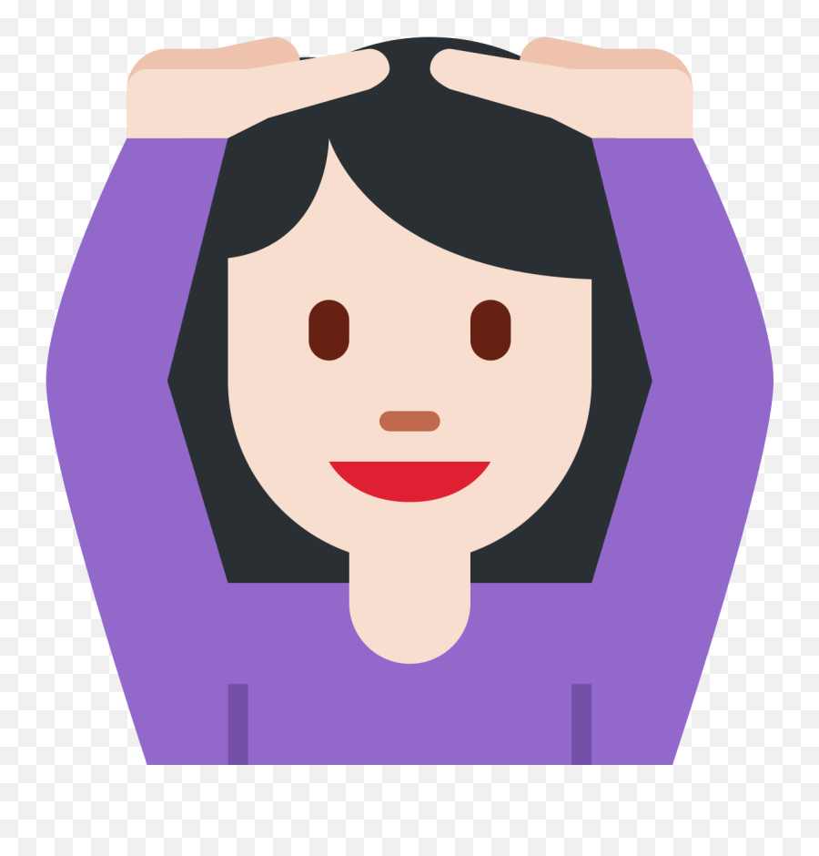 Filetwemoji2 1f646 - 1f3fbsvg Wikimedia Commons Happy Emoji,Emoji Modifier Fitzpatrick Type-3