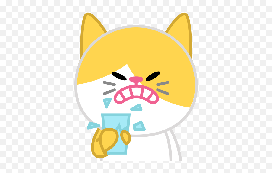 Cute Baby Cat Veranger By Sungju Lee - Happy Emoji,Naver Line Emoticons