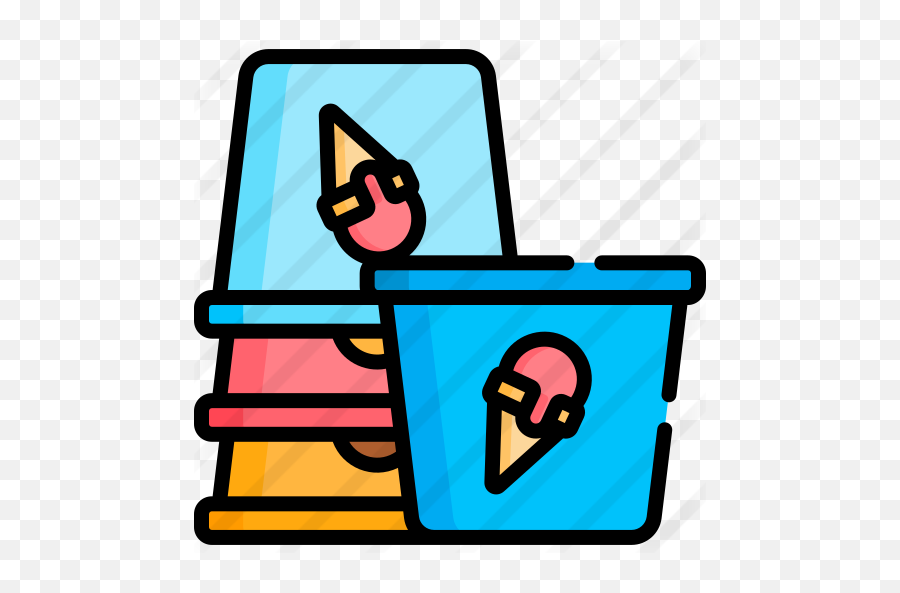 Ice Cream Cup Free Vector Icons Designed By Freepik In 2020 - Waste Container Emoji,Emoji 2 Answers 47