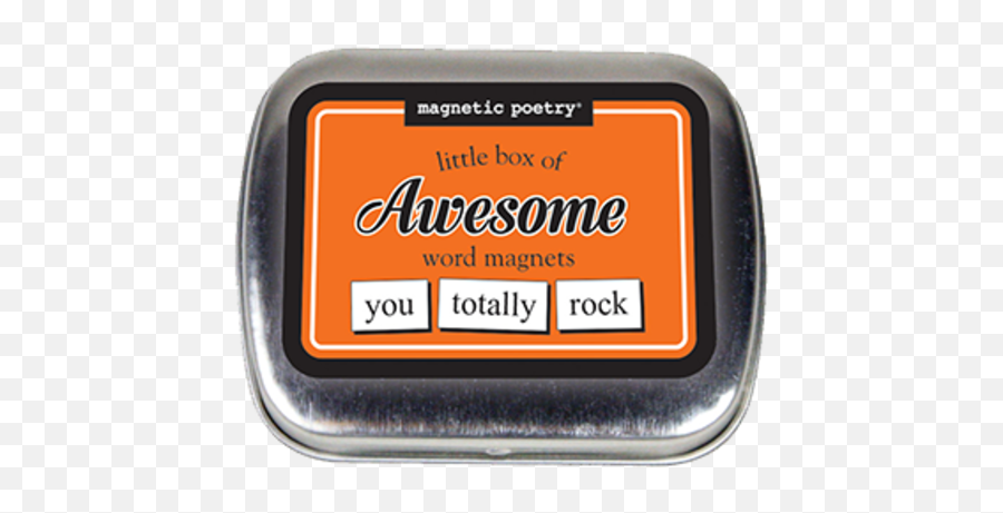 Magnetic Poetry Magnetic Poetry Little Box Of Awesome 72 - Box Contains A Happiness Emoji,Emotion Code Magnets