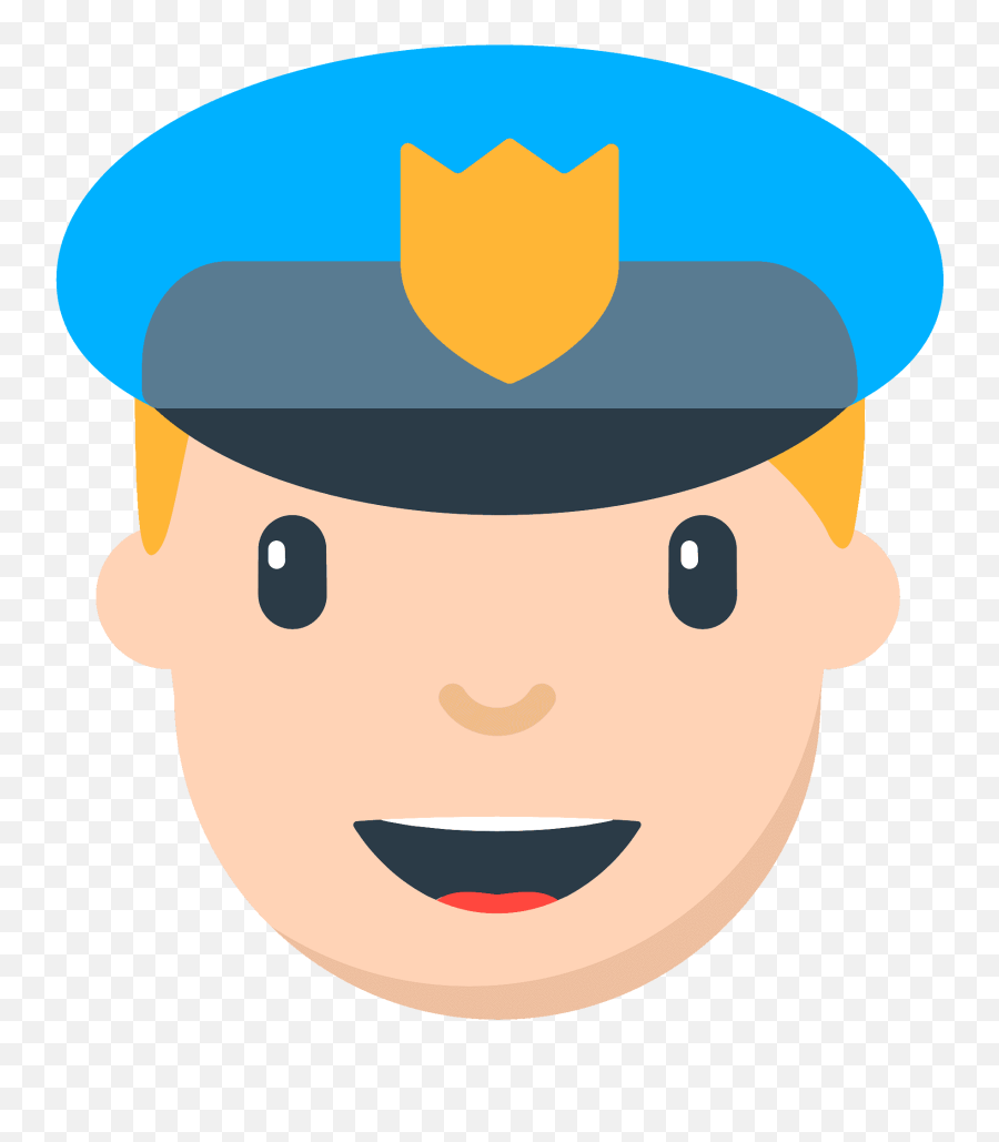 Police Officer Emoji Clipart - Police Head Clipart,Mailbox And Police Emoji 2