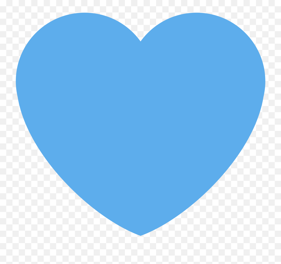 Blue Heart Emoji Clipart - Blue Heart Png,Blue Heart Emoji