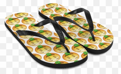 Money Mouth Flip Emoji,Flip Flop Emoji Iphone