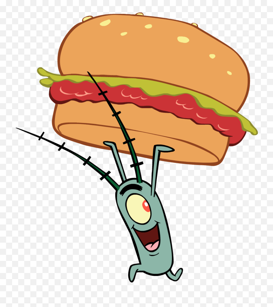 Spongebob Clipart Plankton - Plankton Png Spongebob Emoji,Krabby Patty Emoticon Facebook