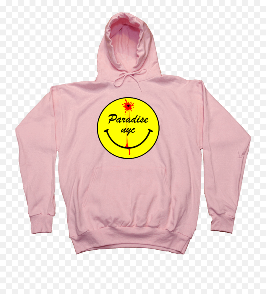 Paradise Dead Smiley Hood Pink - Hooded Emoji,Dead Emoticon