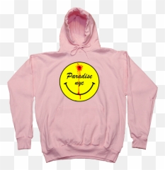 Paradise Dead Smiley Hood Pink - Hooded Emoji,Dead Emoticon