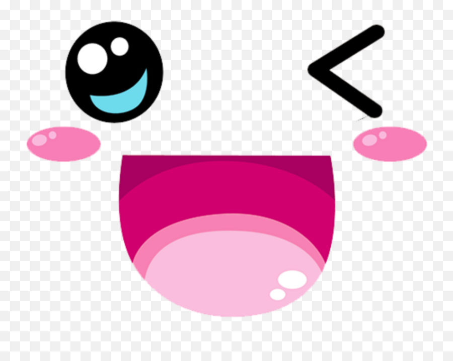 Kawaii Eye Eyes Face Happy - Kawaii Cute Transparent Transparent Happy Eyes Clipart Emoji,Kawaii Face Emoji