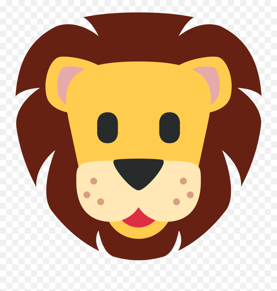 Download Lion Emoji Twitter Png Image - Lion Emoji Twitter,Twitter Emoji